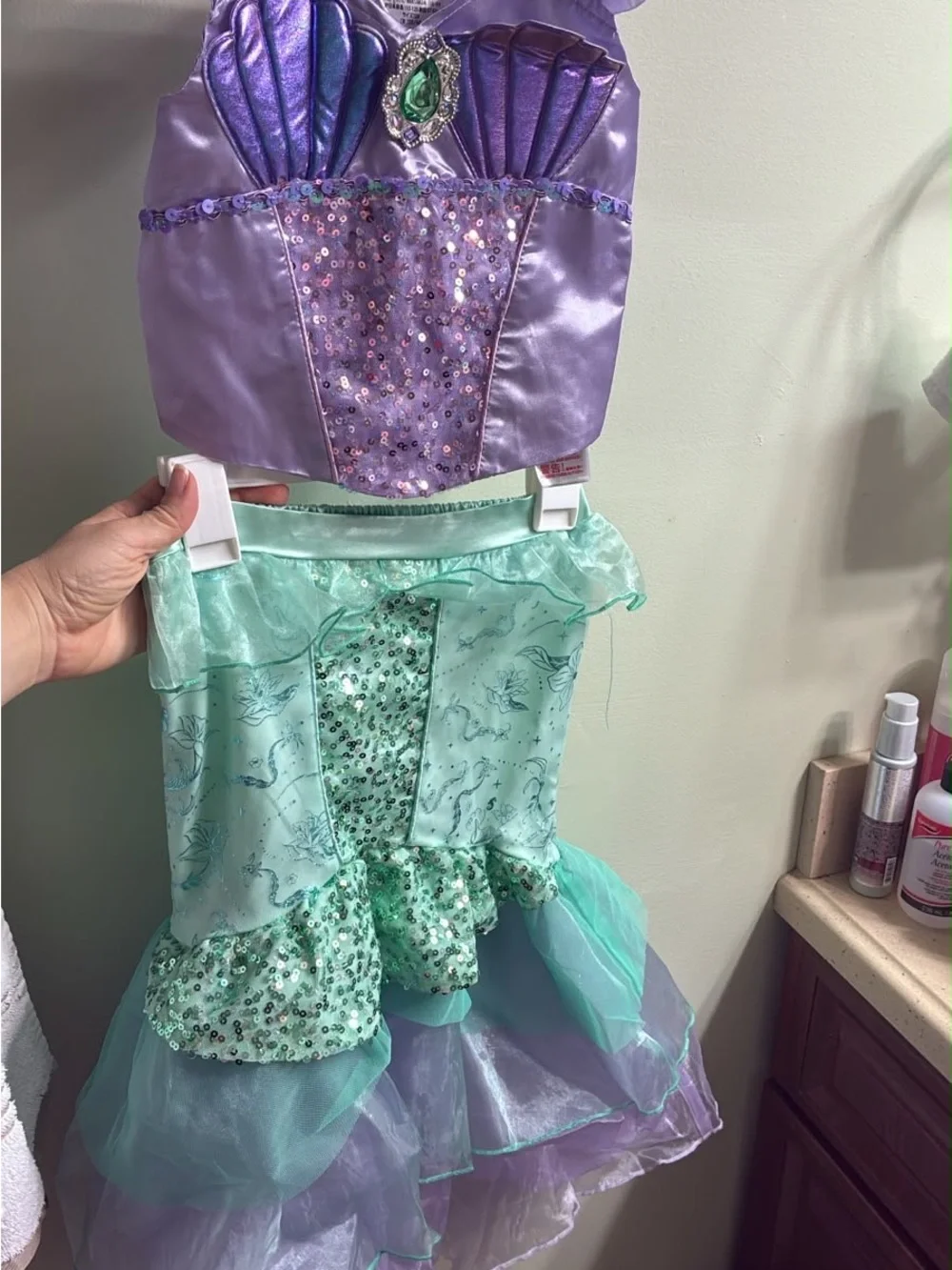 Disney Purple and Aqua Mermaid Dress Costume